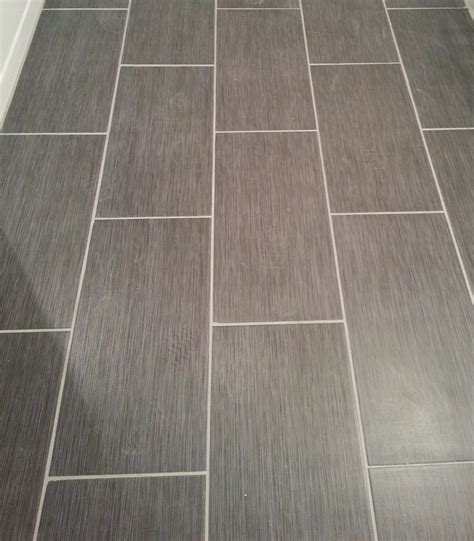 Ready to update your bath? Home Depot Metro Gris 12x24 tile in my bathroom! | Home ...