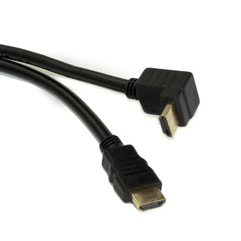 My Cable Mart 3ft 90 Degree Angled High Speed Hdmi Cable 4k60hz