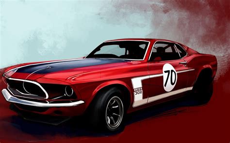 Carros Clasicos Ford Mustang Boss Mustang Wallpaper Red Sports Car