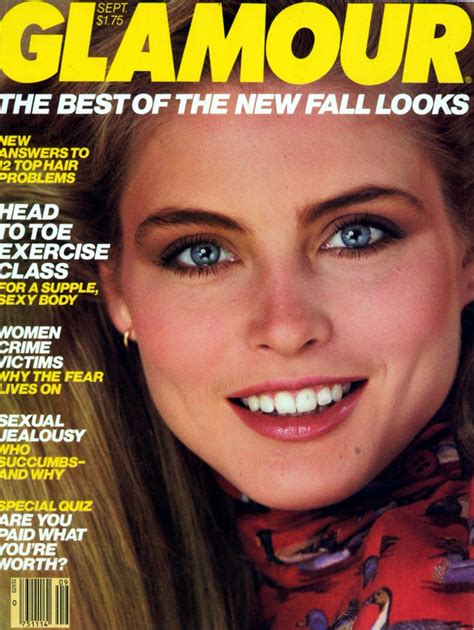 Kim Alexis Covers Glamour Magazine Us September 1981 Kim Alexis Glamour Magazine Cover Glamour