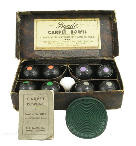 Antiques Atlas - Complete Boxed Set Of Scottish Carpet Bowls