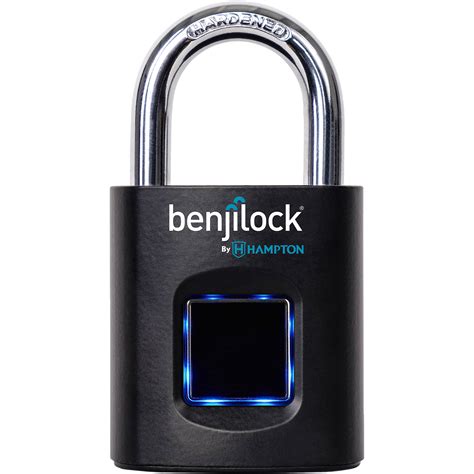 Benjilock 43mm Fingerprint Padlock Black Bl40002mb Bandh Photo