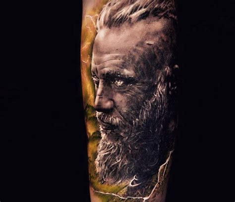 Ragnar Lodbrok Tattoo By Michael Taguet Photo 21075