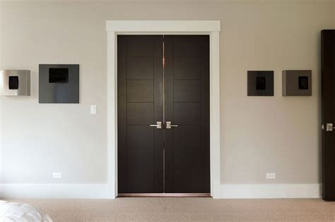 Interior double doors for a master bedroom, dining room or any other room consist of a pair of doors that are equal in width, height and thickness. Modern Interior Door - Custom - Single - Wood Veneer Solid ...