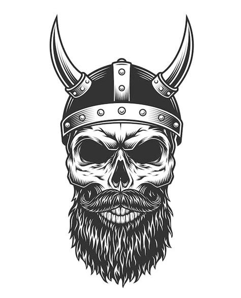Viking Helmet Tattoo Viking Tattoos Vintage Skull Vintage Tattoo