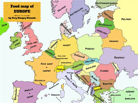 Europe Food Map How Many Have You Tried Places We Go
