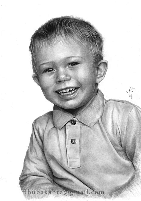 Thubakabra Pencil Portraits Of Children Commissions