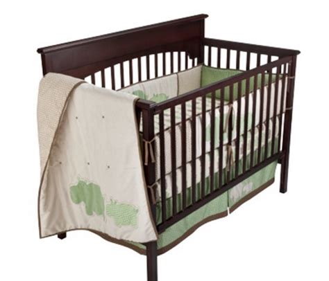 Crib set linens are made from 280 thread count 100% cotton sateen. Spotted Hippo 4 pc Crib Set $50 - My Frugal Adventures