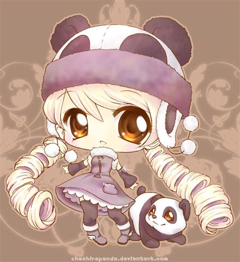 Chibi Anime Panda Girl