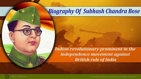 Netaji Subhas Chandra Bose: The Fearless Patriot's Remarkable Life