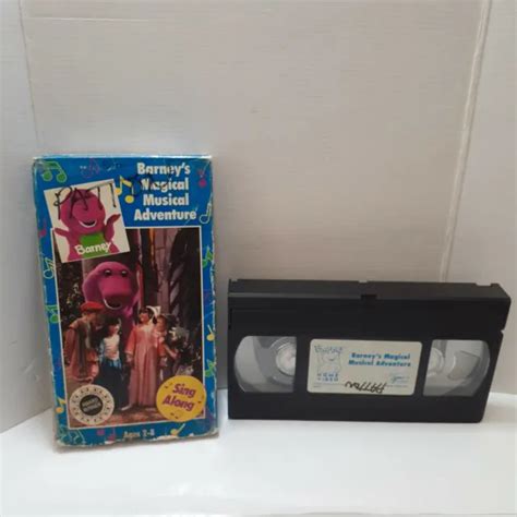 NASTRO VHS BARNEY Barneys magico musical avventura canto lungo età 2 8