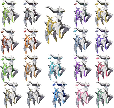 Pokemon Arceus Forms