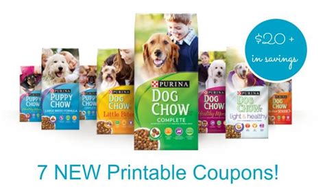Print these savings now, before they are gone at the end of the month! 7 NEW Purina Pet Food Coupons | Save Over $20!