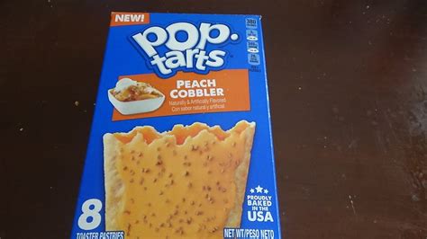 new pop tarts peach cobbler review youtube