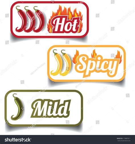 When the carton is received, the recipient scans the label (usually on a conveyer belt with an. Hot, Mild And Spicy Jalapeã?Â±O Stickers. Stock Photo 173887811 : Shutterstock