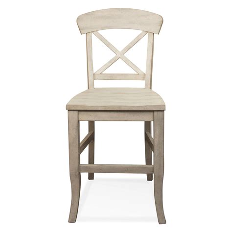 Indeed, most of our tables and chairs fit within this criteria. Riverside Furniture Regan X-Back Counter Height Dining Chair Farmhouse White | Riverside ...