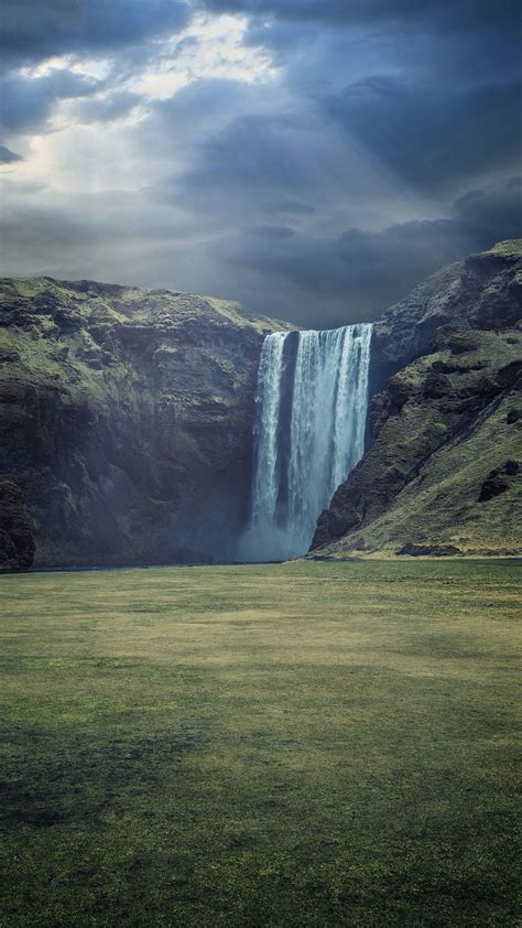 Pin By Jet On Iceland Waterfall Beautiful Waterfalls Iceland Wallpaper