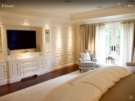 Remember when master bedroom closets use to be one door that you would open and you would choose your clothes and close the door? Master Builtin | Bedroom built ins, Bedroom wall units ...