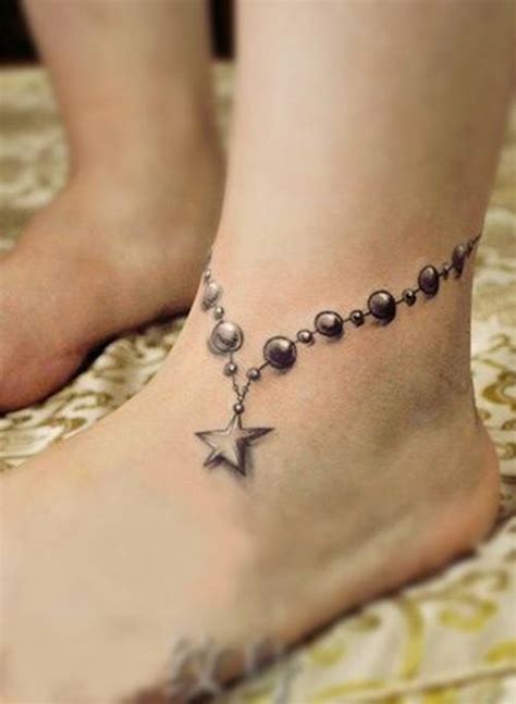45 Anklet Tattoos With Beautiful And Diversifying Meanings Tattooswin