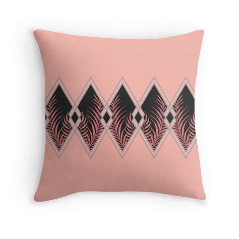 Pink Déco Throw Pillow By Designdn Throw Pillows Art Deco Inspiration Pillows