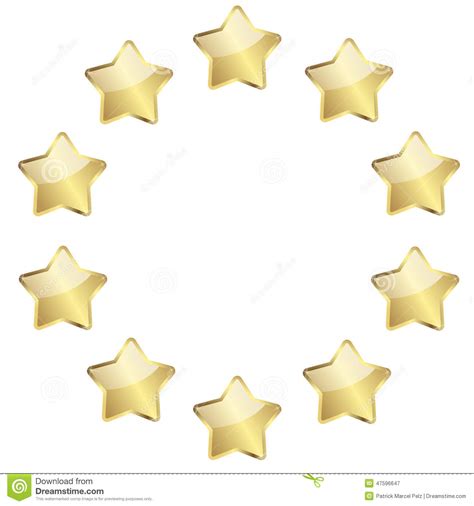 18 Circle Of Stars Vector Images Blue Circle With Red Star Vectors