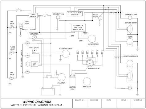 Example Image: Wiring Diagram - Auto | Diagram, Electrical ...