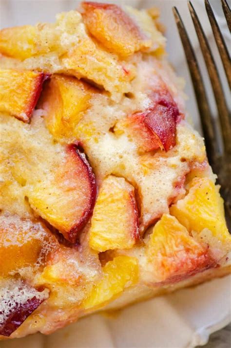 easy peach custard dessert