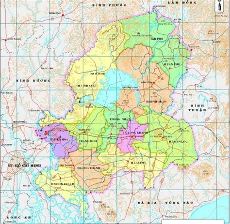 Đồng nai ( listen) is a province in the southeast region of vietnam, located east and northeast of ho chi minh city (saigon). Bản đồ tỉnh Đồng Nai - Dong Nai Province map