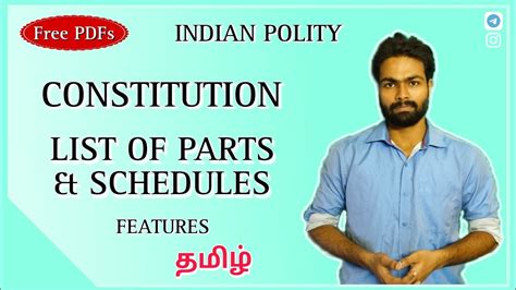 Indian Polity Constitution List Of Parts Schedules V Ep Upsc Tnpsc