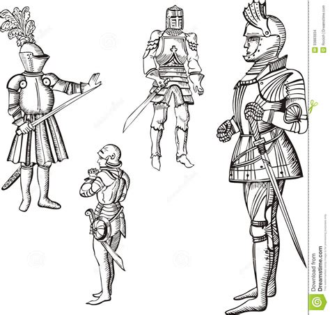 Medieval Knights Stock Images Image 33883934