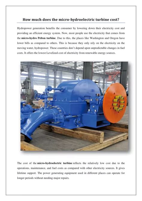 Ppt How Much Does The Micro Hydroelectric Turbine Cost Powerpoint