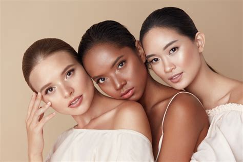 Beauty Group Of Diversity Models Portrait Multi Ethnic Women With