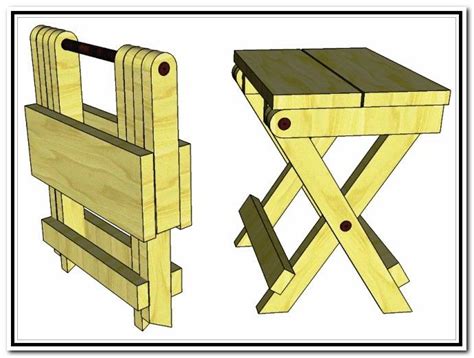 Wood Wooden Folding Step Stool Plans How To Build An