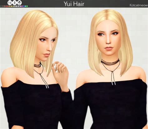 Sims 4 Ccs The Best Hair By Kotcat