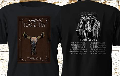 New History The Eagles Band Concert Tour 2018 Legend Black T Shirt S
