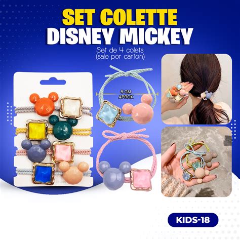 Set Colette Disney Mickey Teccel Per