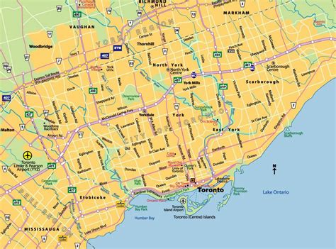 Large Toronto Maps For Free Download And Print High Resolution And