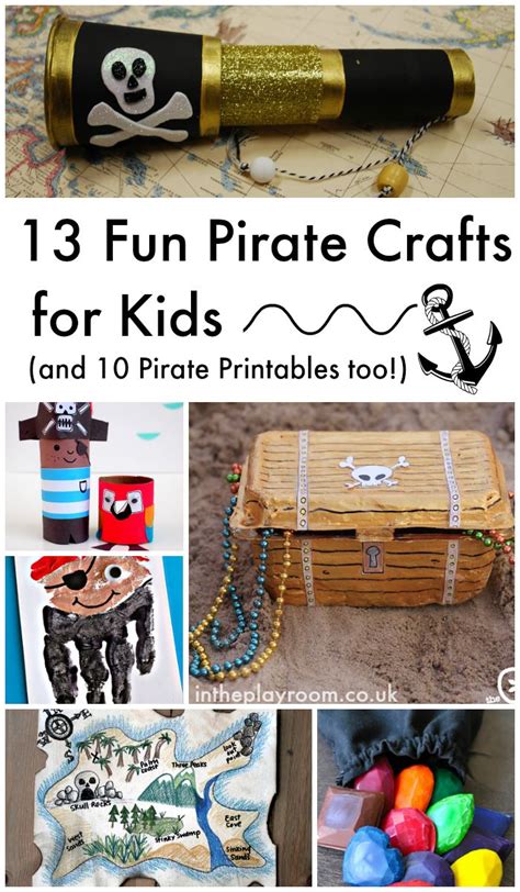 13 Fun Pirate Crafts For Kids And 10 Pirate Printables Too In The
