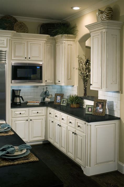 White kitchen with wood patterned laminate countertops. Kitchen Cabinet Options: Install, Reface or Refinish (With ...