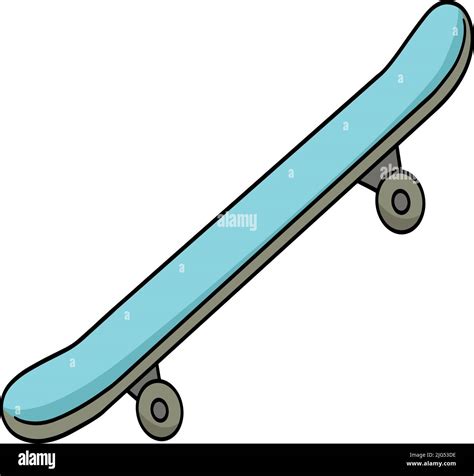 Skateboard Cartoon Colored Clipart Illustration Stock Vector Image And Art Alamy