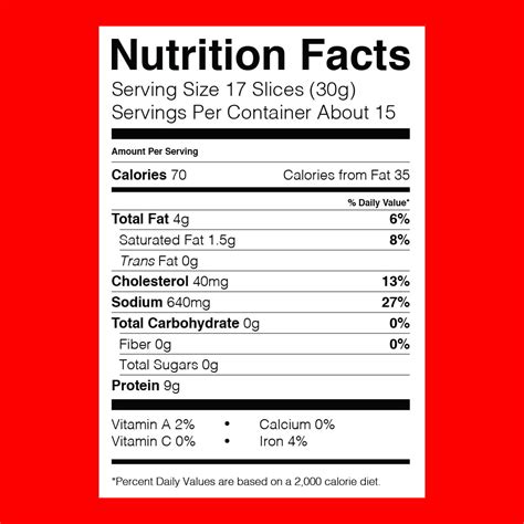 Hormel Turkey Pepperoni Nutrition Label Labels Design Ideas