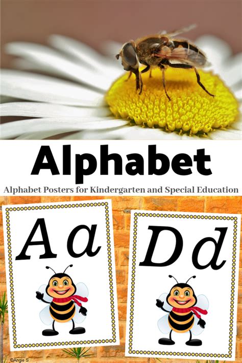 Bee Alphabet Posters For Classroom Decor Alphabet Poster