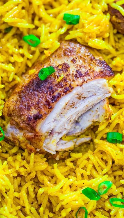 Heat oil in a saucepan over medium heat. This easy and flavorful Chicken and Yellow Rice Skillet ...