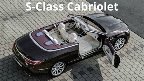 Ini tersedia dalam 3 warna, 2 varian, 2 pilihan mesin, dan 1 opsi transmisi: 2018 Mercedes S-Class Cabriolet - Interior and Exterior ...