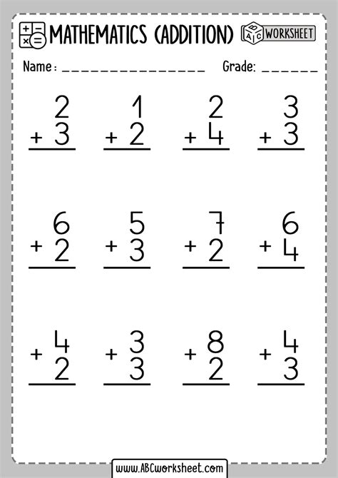 Addition 1 Digit Number Worksheets Math Worksheets The Single Digit
