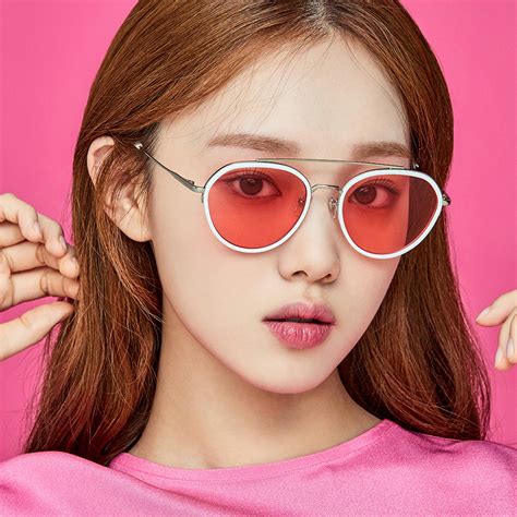 I Love Papers Hu11 Pink Kpop Girl Glasses