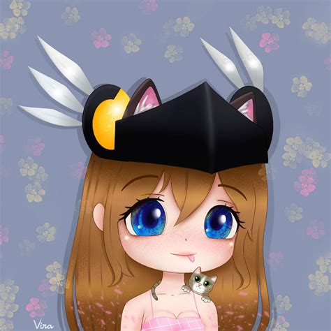 Black Valkyrie Catgirl Headshot Roblox Character By Virzaa On Deviantart
