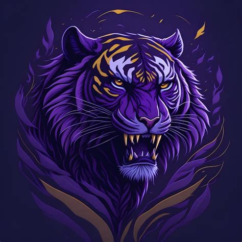 Premium Photo Purple Tiger