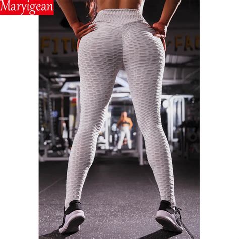 Maryigean Solid Legging Women Polyester Super Elastic High Waist Pant Workout Leggings Push Up