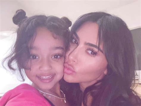 kim kardashian posts adorable series of selfies with her mini me daughter chicago west all the